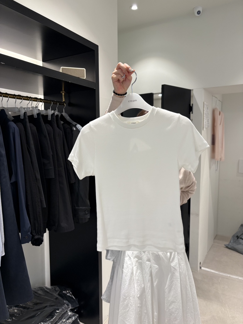 CREAM-P韓國東大門直郵女士新品26春夏推薦人氣時尚職業T恤CREAM-PT恤圖色3