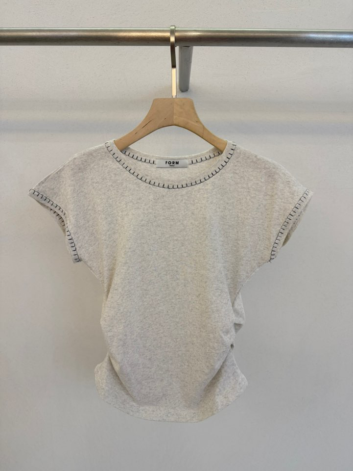 FORM韓國代購女士新品26春夏職業時尚休閑推薦人氣熱賣T恤FORMT恤圖色2