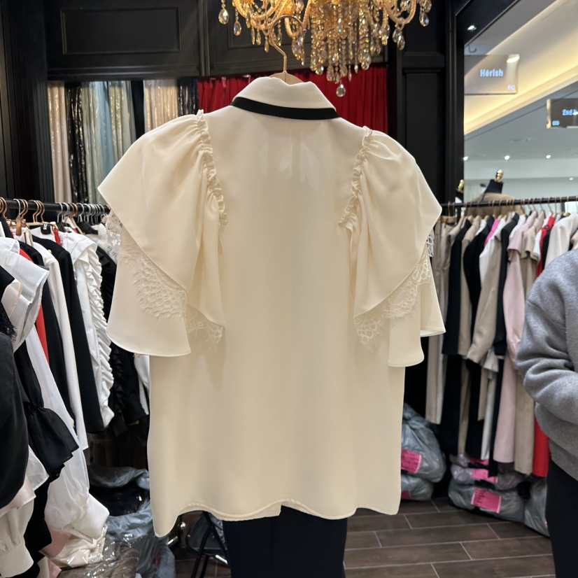 HERISH-HAUTE韓國代購女裝新款職業人氣襯衫蕾絲衫含圍巾HERISH-HAUTE襯衫/蕾絲衫