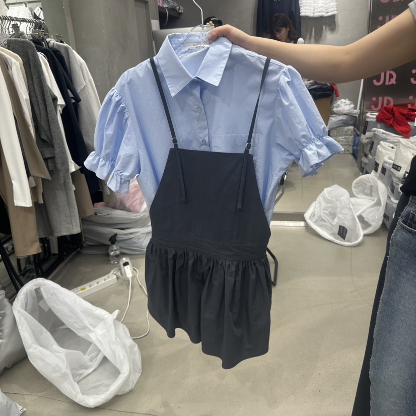 JUDYQUE韓國直郵實拍女裝新款推薦時尚人氣連衣裙不含內搭JUDYQUE連衣裙圖色2墨色