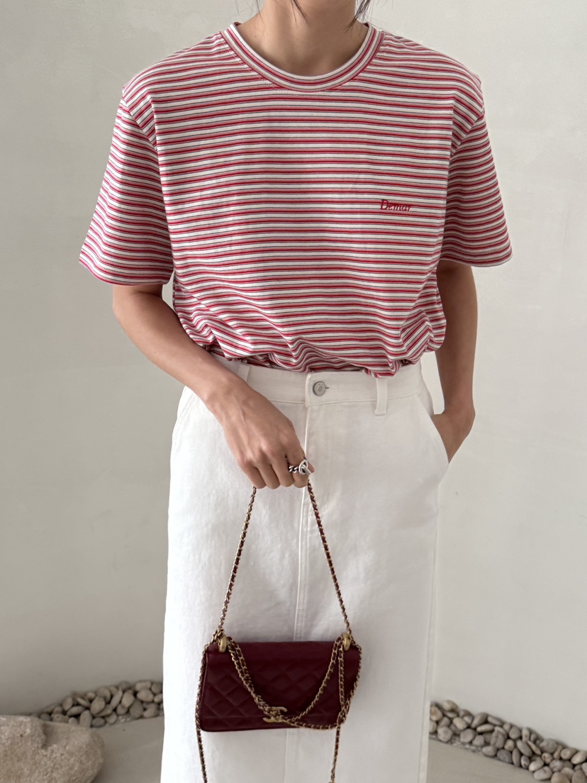 DEMAR韓國直郵女裝新款時尚26春夏休閑人氣職業熱賣推薦T恤DEMART恤圖色2