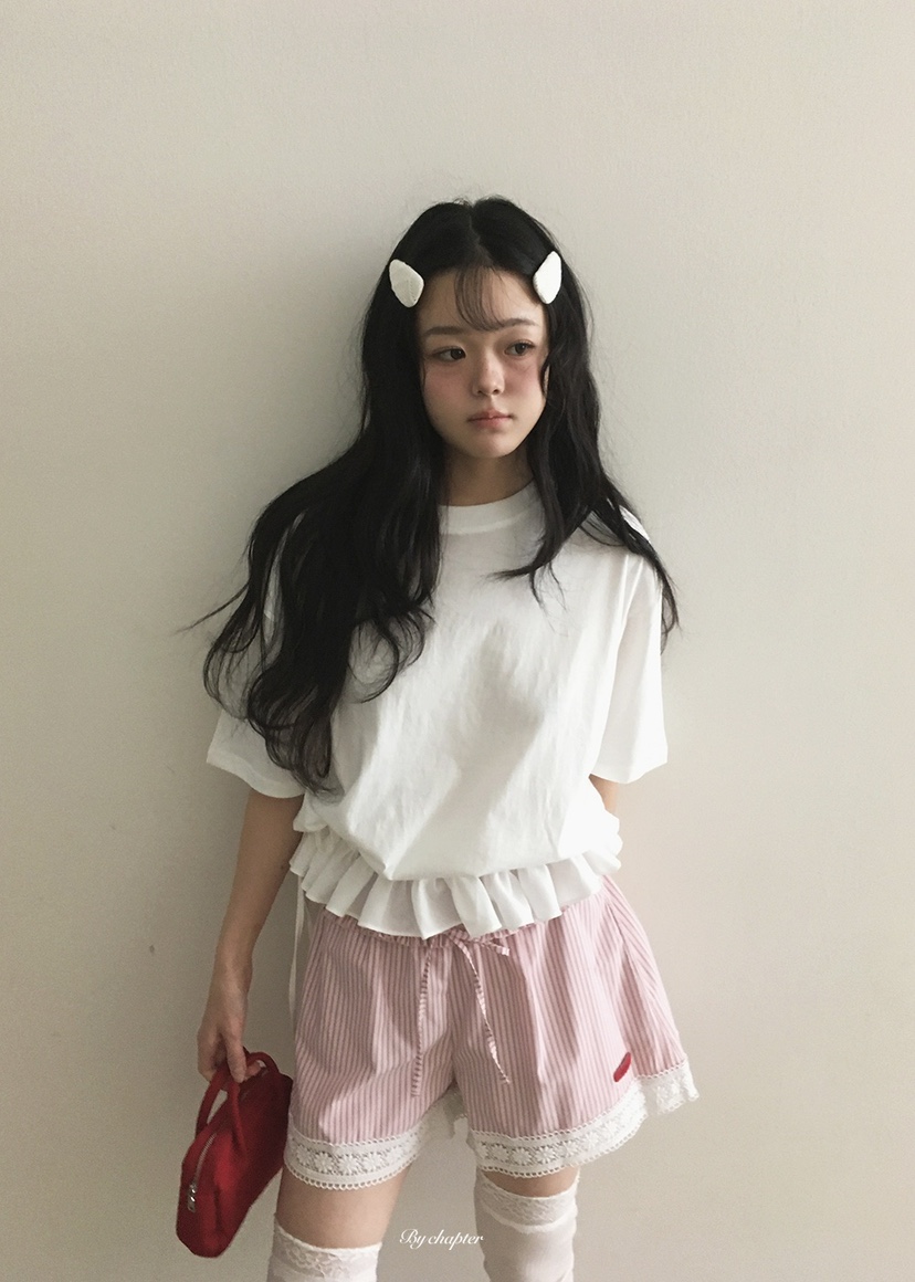 BY CHAPTER韓國東大門代購女士新品26春夏推薦時尚人氣T恤BY ChapterT恤