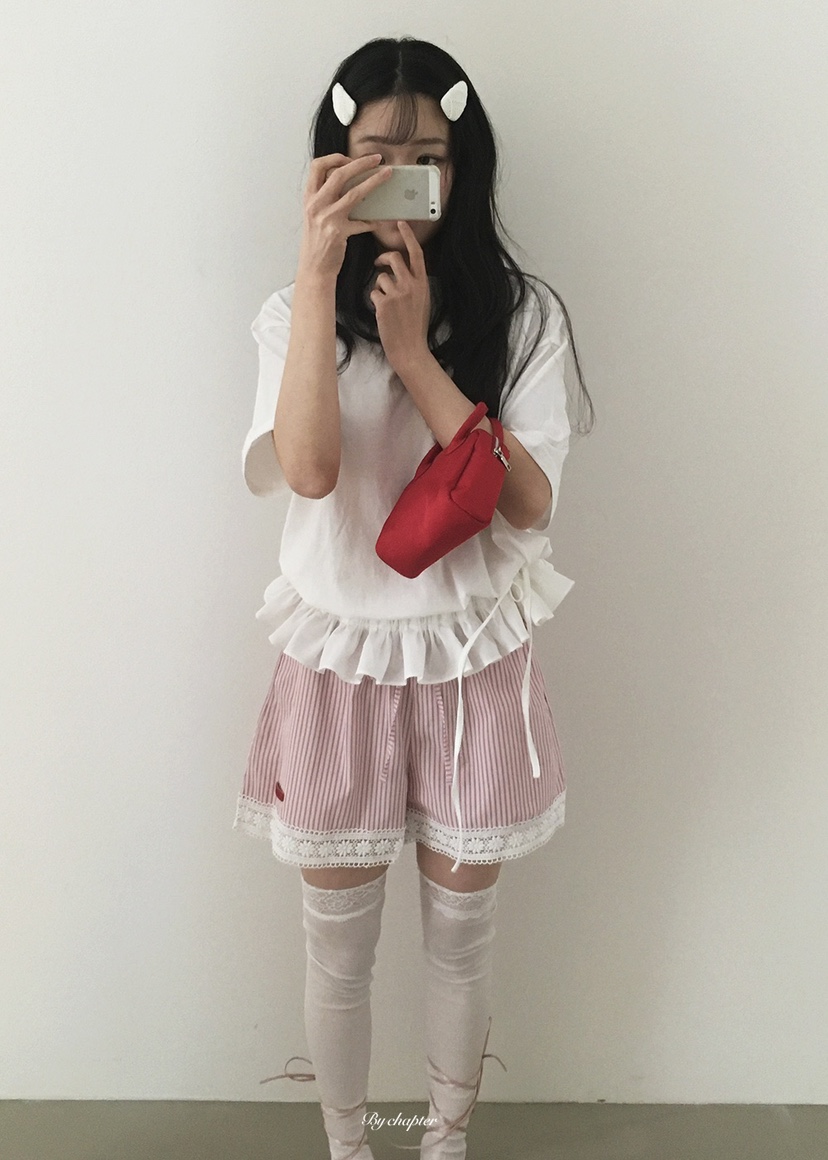 BY CHAPTER韓國東大門代購女士新品26春夏推薦時尚人氣T恤BY ChapterT恤