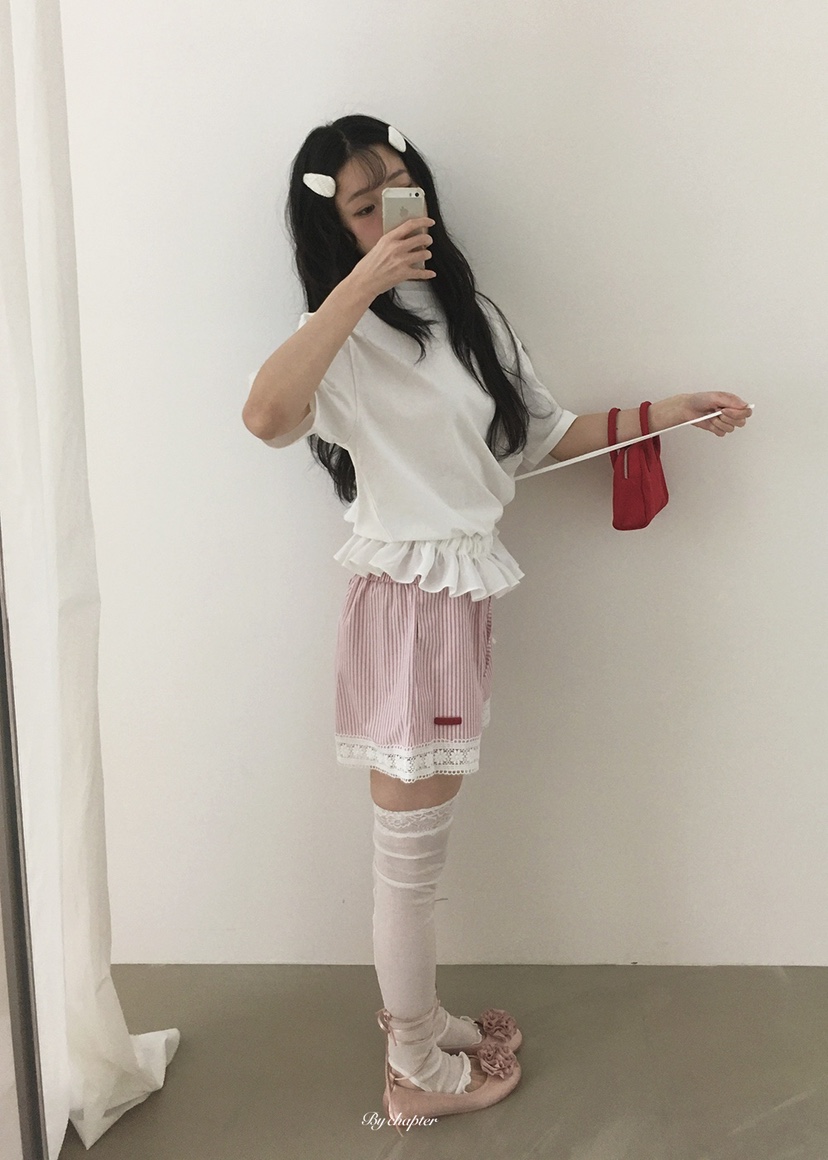 BY CHAPTER韓國東大門代購女士新品26春夏推薦時尚人氣T恤BY ChapterT恤