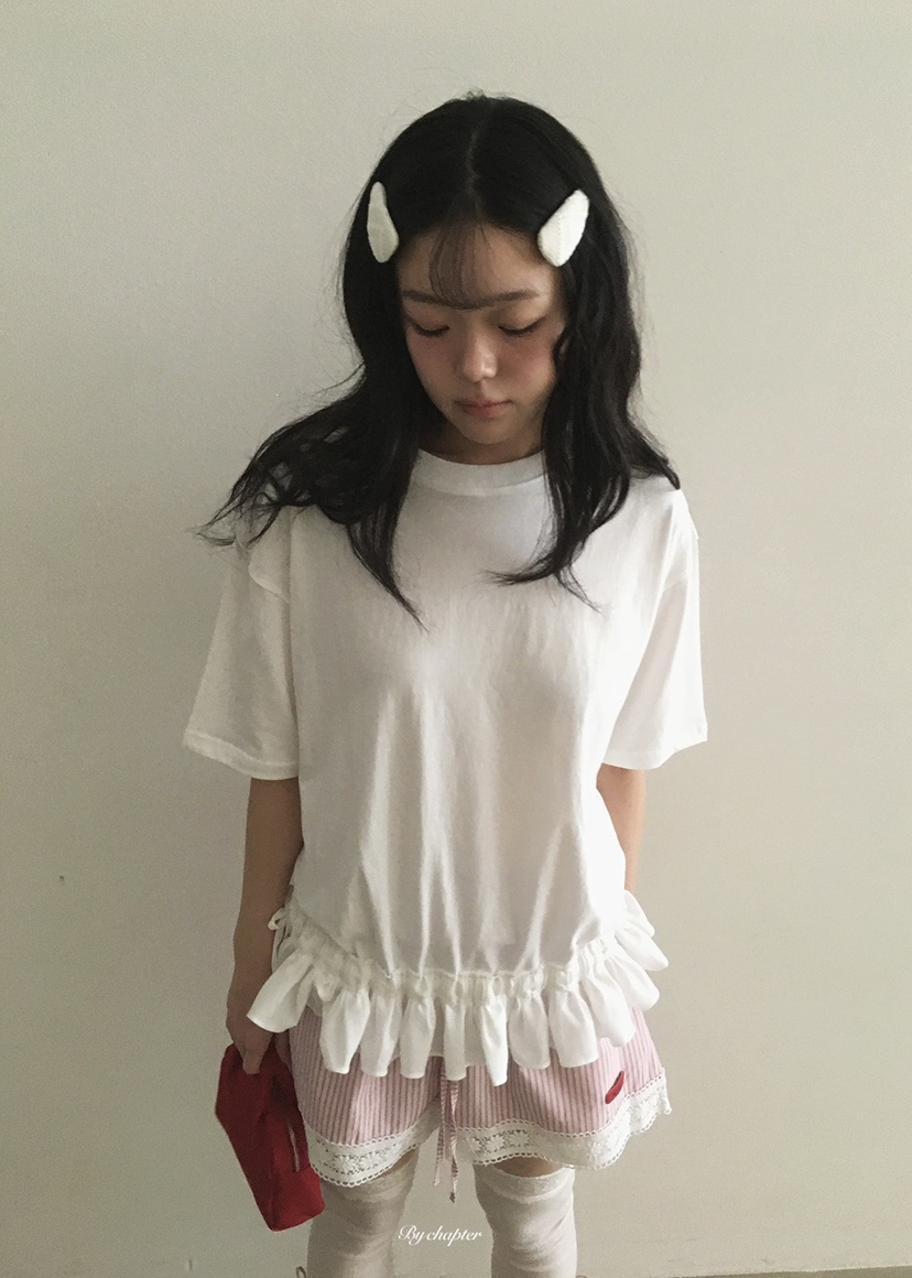 BY CHAPTER韓國東大門代購女士新品26春夏推薦時尚人氣T恤BY ChapterT恤圖色4