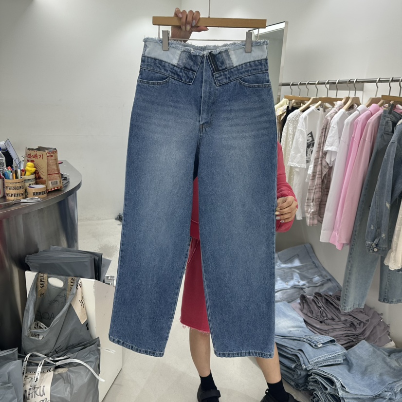 REPELLER韓國直郵女裝新款時尚推薦休閑26春夏熱賣牛仔褲REPELLER牛仔褲圖色1