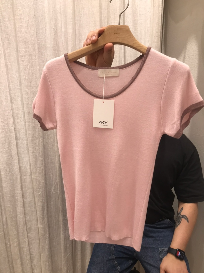 AHOY韓國直郵女裝新款熱賣人氣休閑推薦時尚26春夏職業T恤AHOYT恤圖色3