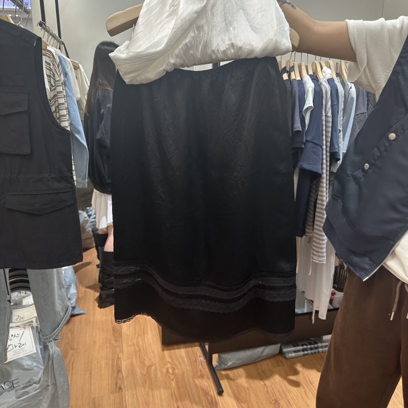 JADEMARKET韓國東大門直郵女裝新款推薦職業26春夏長裙蕾絲JADE SEOUL_MARKET長裙