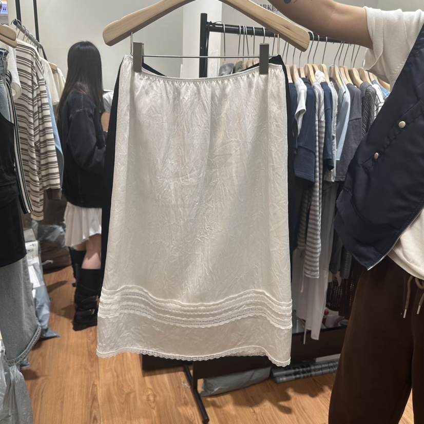 JADEMARKET韓國東大門直郵女裝新款推薦職業26春夏長裙蕾絲JADE SEOUL_MARKET長裙圖色1