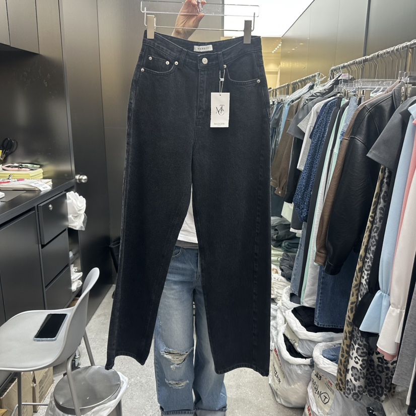 MADCITY/SAGAFURS韓國代購女士新款人氣26春夏牛仔褲寬松牛仔MADCITY/SAGAFURS牛仔褲圖色3實際價格49000