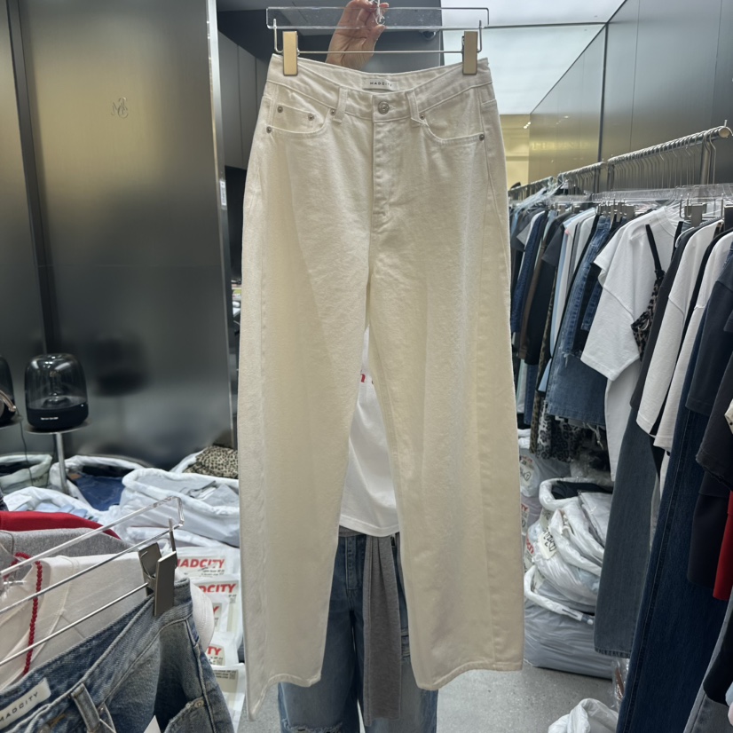 MADCITY/SAGAFURS韓國代購女士新款人氣26春夏牛仔褲寬松牛仔MADCITY/SAGAFURS牛仔褲圖色4實際價格46000