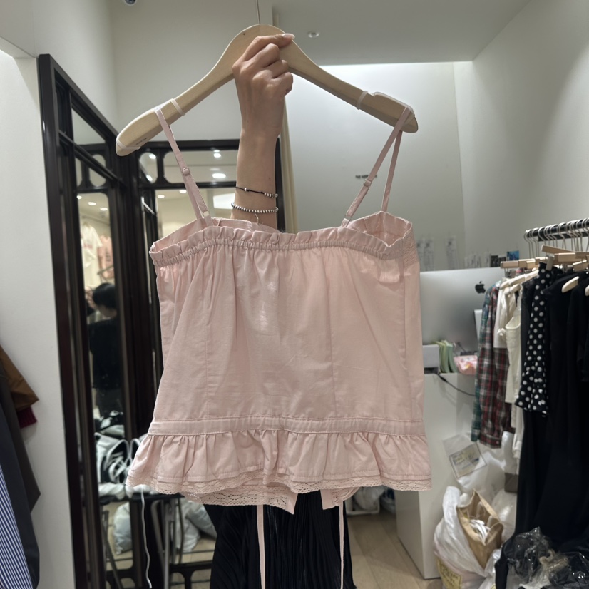 THEMORYPARK韓國東大門代購女士新款時尚26春夏職業吊帶背心THE MORY PARK吊帶/背心