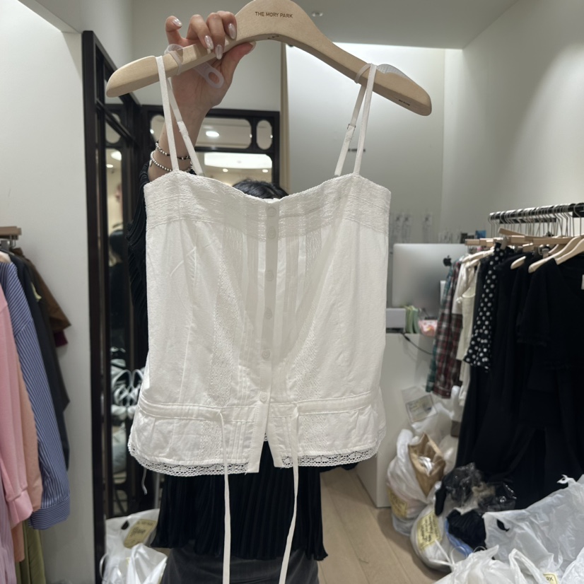 THEMORYPARK韓國東大門代購女士新款時尚26春夏職業吊帶背心THE MORY PARK吊帶/背心圖色2