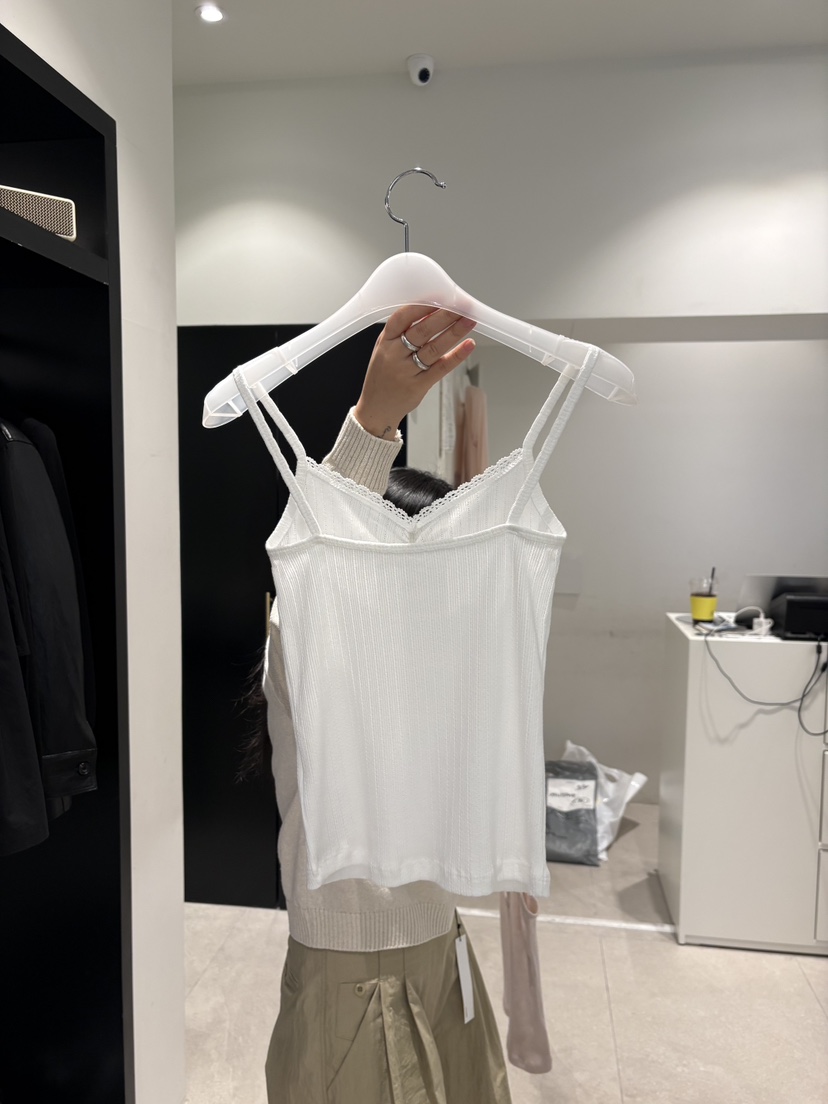 CREAM-P韓國代購女士新款推薦26春夏時尚休閑吊帶背心蕾絲CREAM-P吊帶/背心