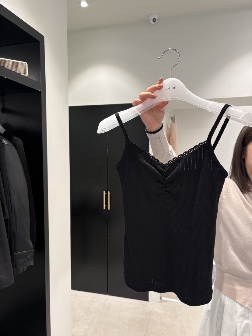 CREAM-P韓國代購女士新款推薦26春夏時尚休閑吊帶背心蕾絲CREAM-P吊帶/背心圖色4