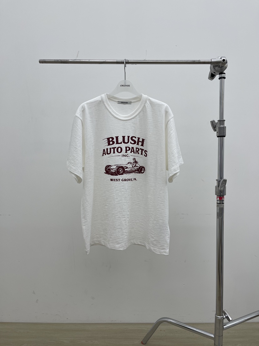 ATMOSPHERE韓國直郵女士新款26春夏時尚推薦人氣休閑職業T恤ATMOSPHERE/BLINGT恤圖色1