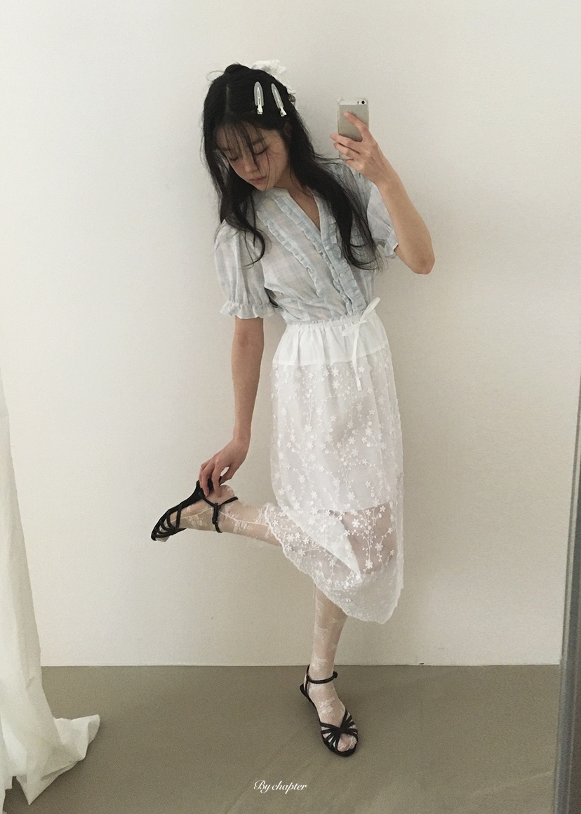 BY CHAPTER韓國直郵實拍女裝新款熱賣人氣休閑26春夏長裙BY Chapter長裙