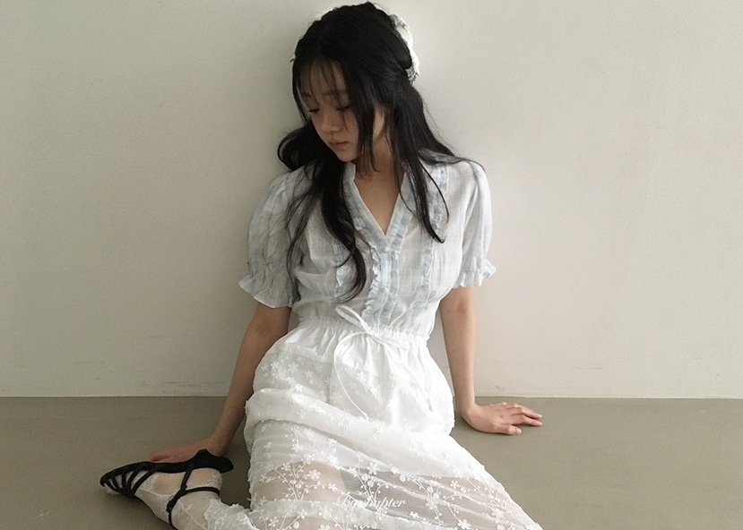 BY CHAPTER韓國直郵實拍女裝新款熱賣人氣休閑26春夏長裙BY Chapter長裙