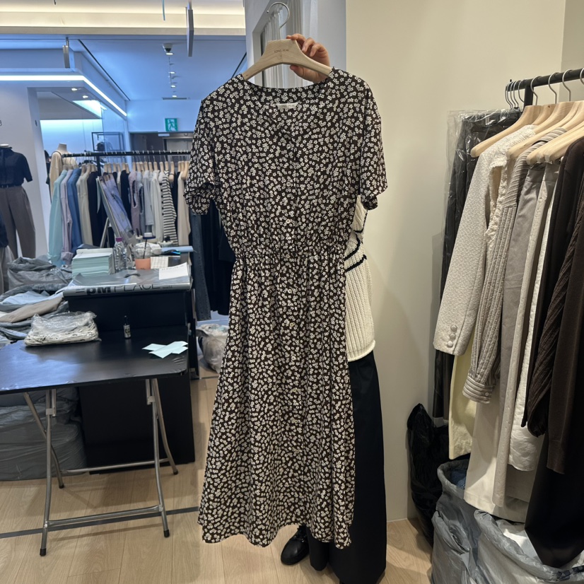 LONG PEAK韓國東大門代購女士新款推薦熱賣職業時尚連衣裙LONG PEAK連衣裙圖色1棕色