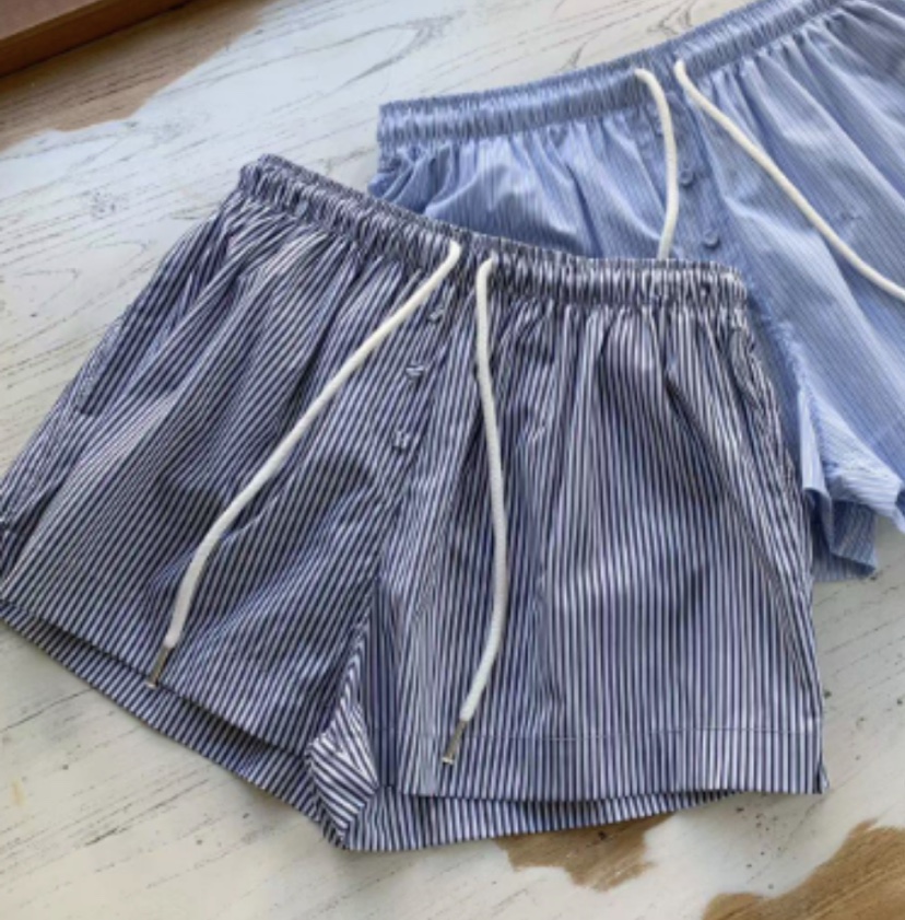THEMORYPARK韓國代購女裝新款職業26春夏熱賣時尚短褲海軍THE MORY PARK短褲圖色2