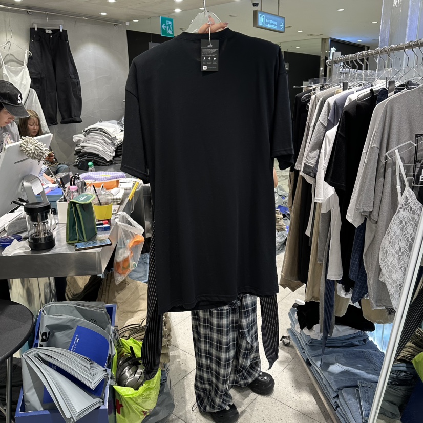 HERTZ-P韓國直郵實拍女裝新品職業推薦時尚26春夏T恤假兩件HERTZ-PT恤