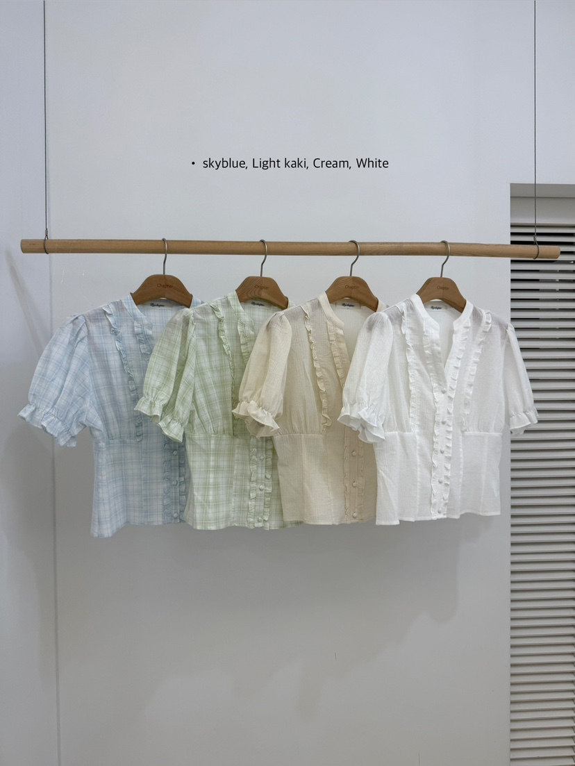 BY CHAPTER韓國直郵實拍女士新品26春夏人氣推薦襯衫蕾絲衫BY Chapter襯衫/蕾絲衫