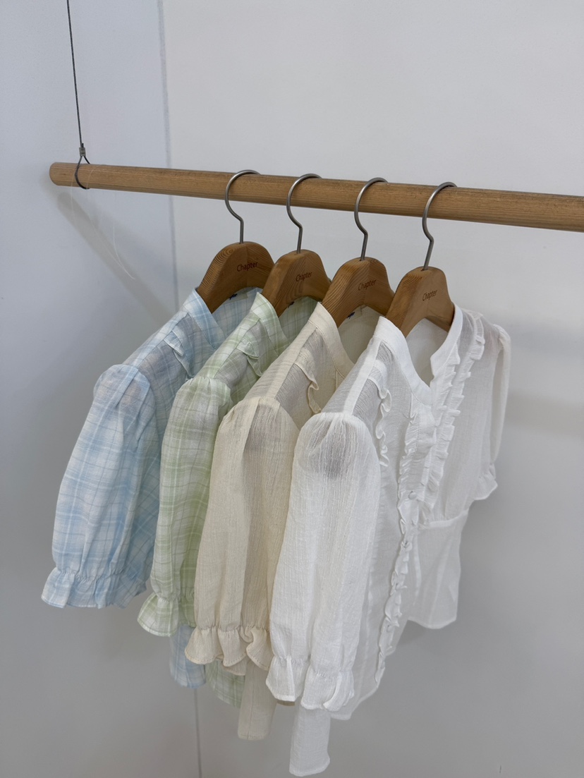 BY CHAPTER韓國直郵實拍女士新品26春夏人氣推薦襯衫蕾絲衫BY Chapter襯衫/蕾絲衫