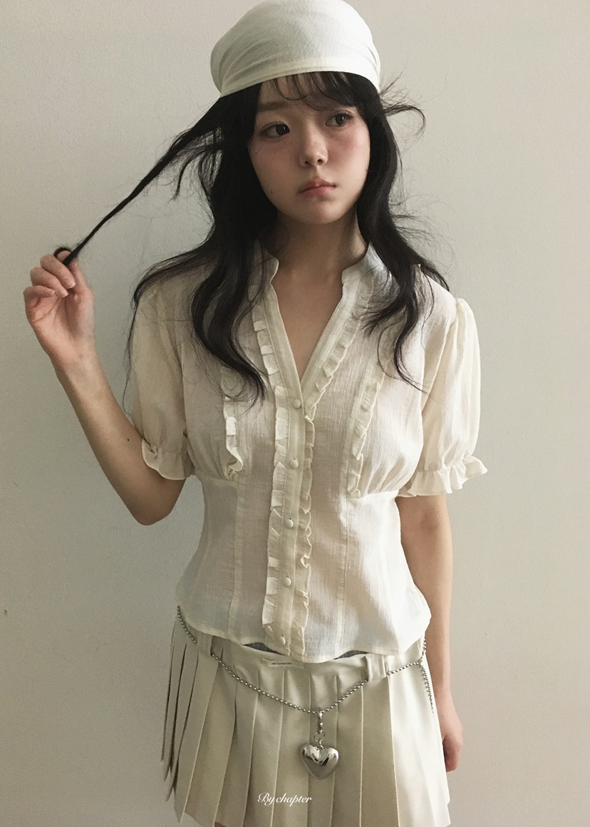 BY CHAPTER韓國直郵實拍女士新品26春夏人氣推薦襯衫蕾絲衫BY Chapter襯衫/蕾絲衫