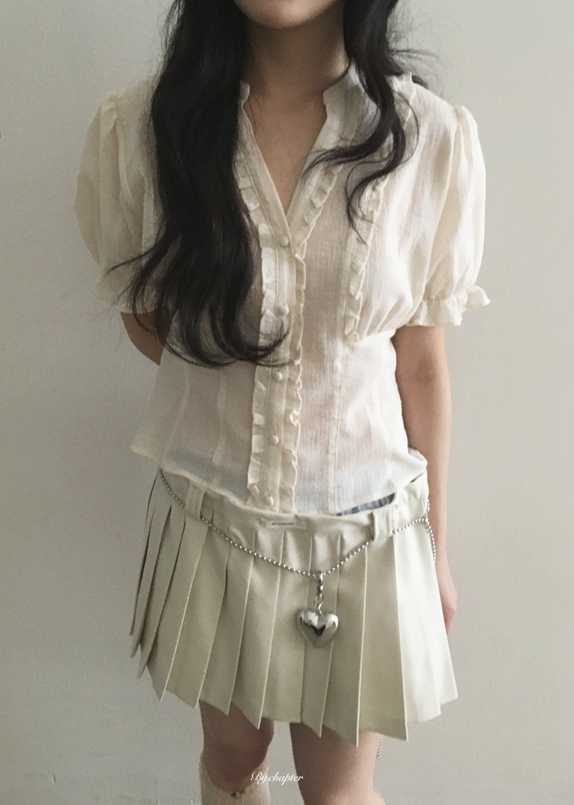 BY CHAPTER韓國直郵實拍女士新品26春夏人氣推薦襯衫蕾絲衫BY Chapter襯衫/蕾絲衫