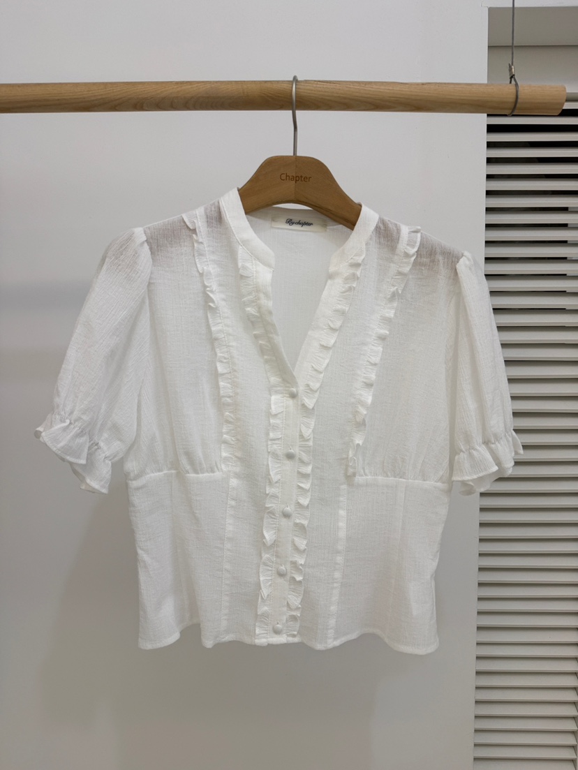 BY CHAPTER韓國直郵實拍女士新品26春夏人氣推薦襯衫蕾絲衫BY Chapter襯衫/蕾絲衫圖色1