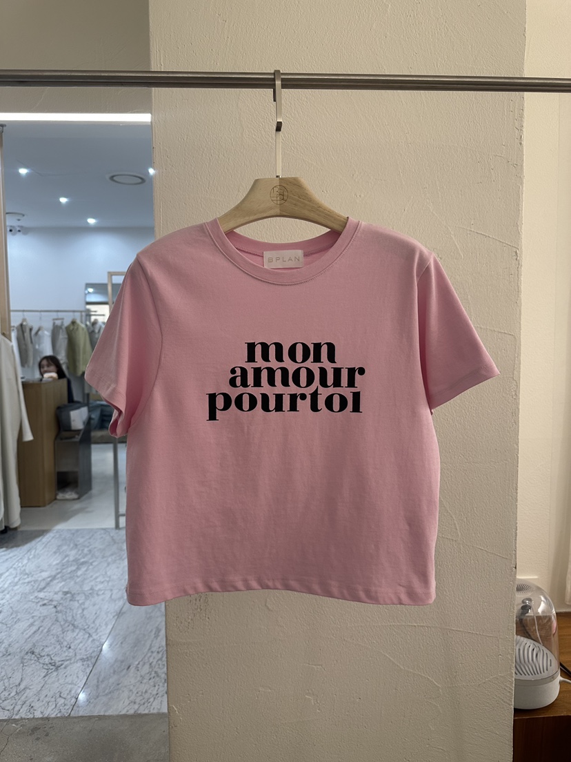 BPLAN韓國東大門直郵女士新品時尚推薦26春夏職業熱賣T恤BPLANT恤圖色1