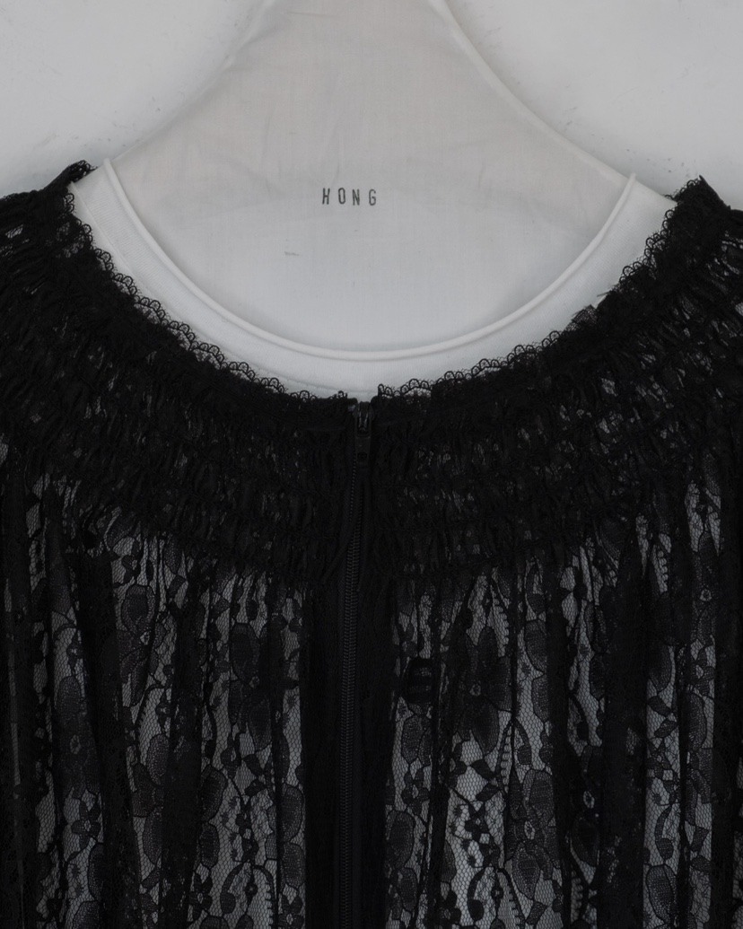 HONG-P韓國直郵實拍女裝新款26春夏職業時尚人氣襯衫蕾絲衫HONG-P襯衫/蕾絲衫
