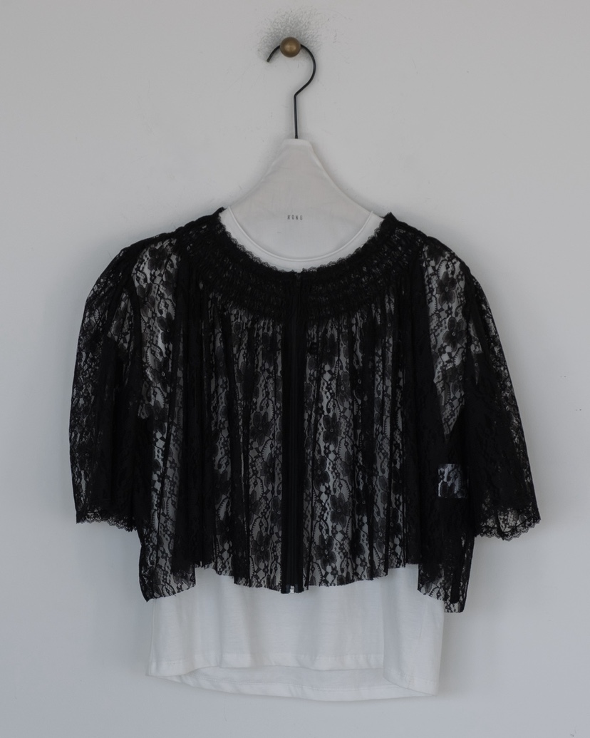 HONG-P韓國直郵實拍女裝新款26春夏職業時尚人氣襯衫蕾絲衫HONG-P襯衫/蕾絲衫圖色2