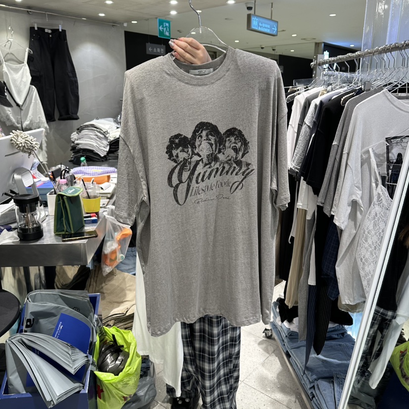 HERTZ-P韓國代購女裝新款26春夏推薦人氣休閑職業熱賣T恤HERTZ-PT恤圖色2