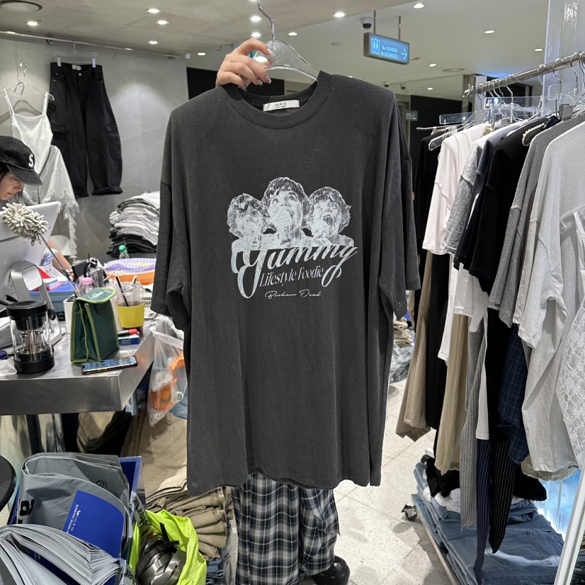 HERTZ-P韓國代購女裝新款26春夏推薦人氣休閑職業熱賣T恤HERTZ-PT恤圖色3