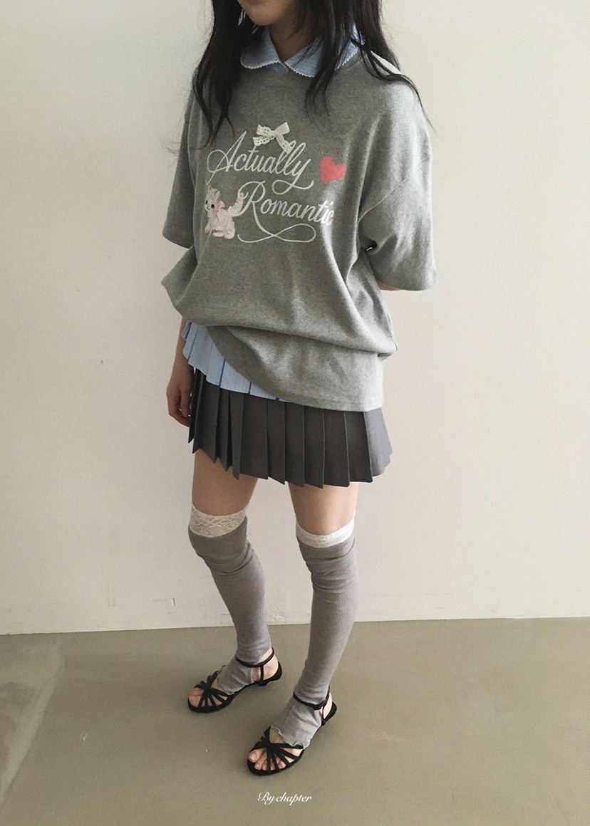 BY CHAPTER韓國東大門代購女士新款人氣26春夏T恤不含內搭BY ChapterT恤