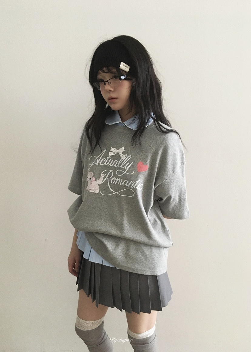 BY CHAPTER韓國東大門代購女士新款人氣26春夏T恤不含內搭BY ChapterT恤