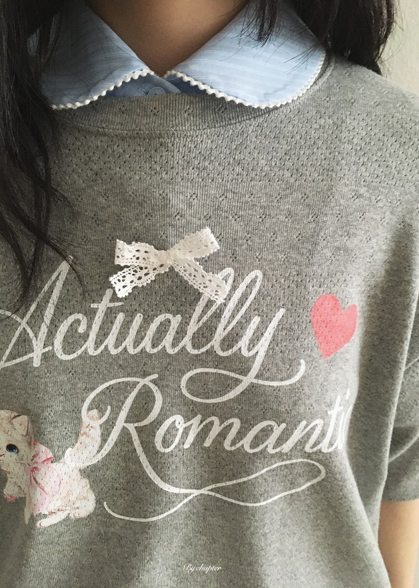 BY CHAPTER韓國東大門代購女士新款人氣26春夏T恤不含內搭BY ChapterT恤