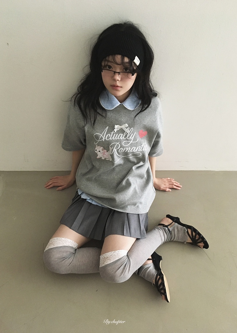 BY CHAPTER韓國東大門代購女士新款人氣26春夏T恤不含內搭BY ChapterT恤