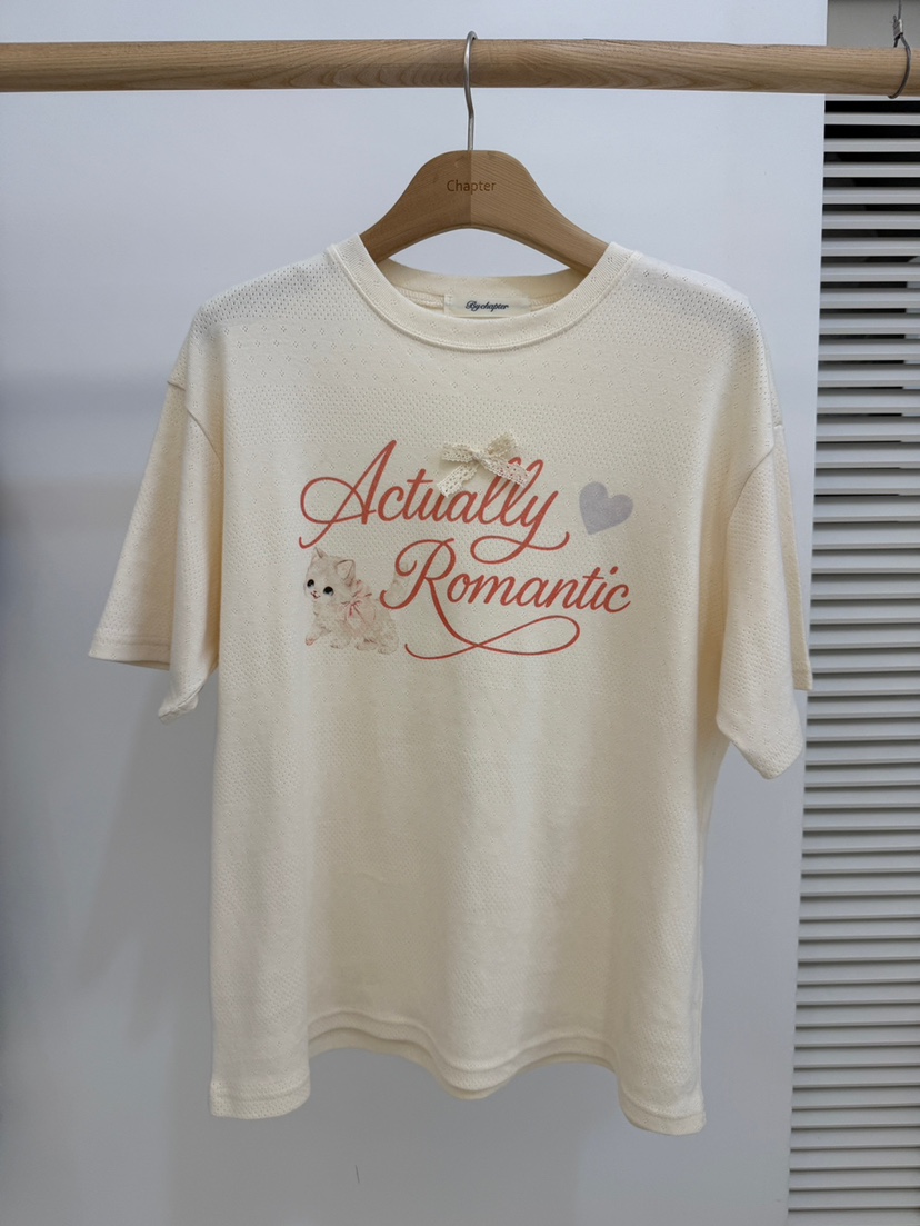 BY CHAPTER韓國東大門代購女士新款人氣26春夏T恤不含內搭BY ChapterT恤圖色1