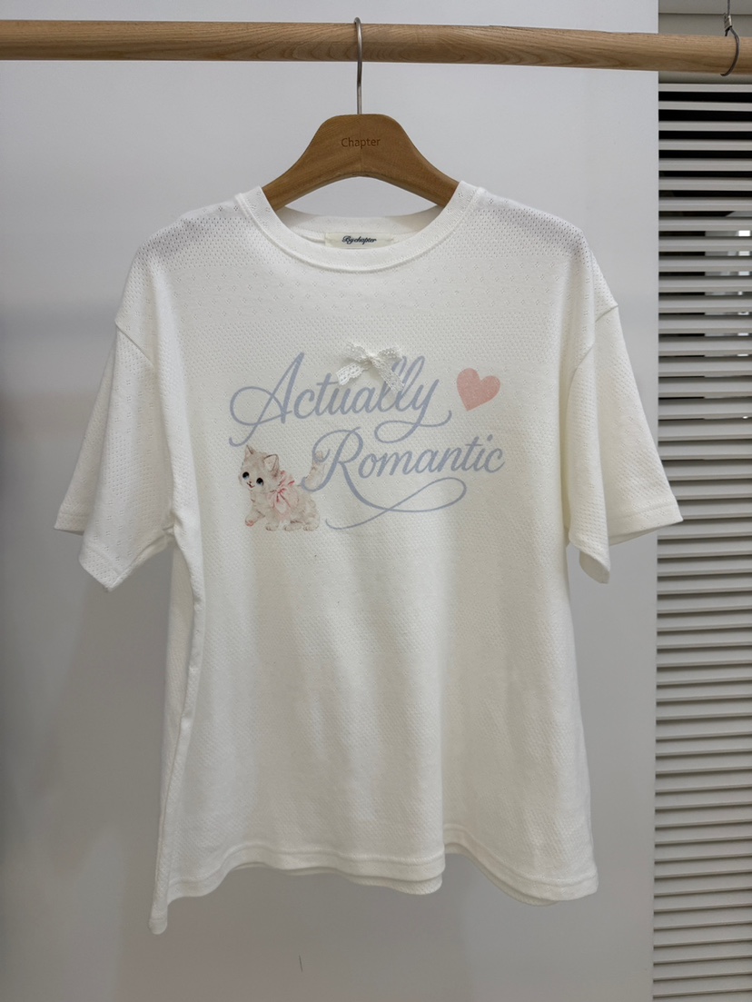 BY CHAPTER韓國東大門代購女士新款人氣26春夏T恤不含內搭BY ChapterT恤圖色3