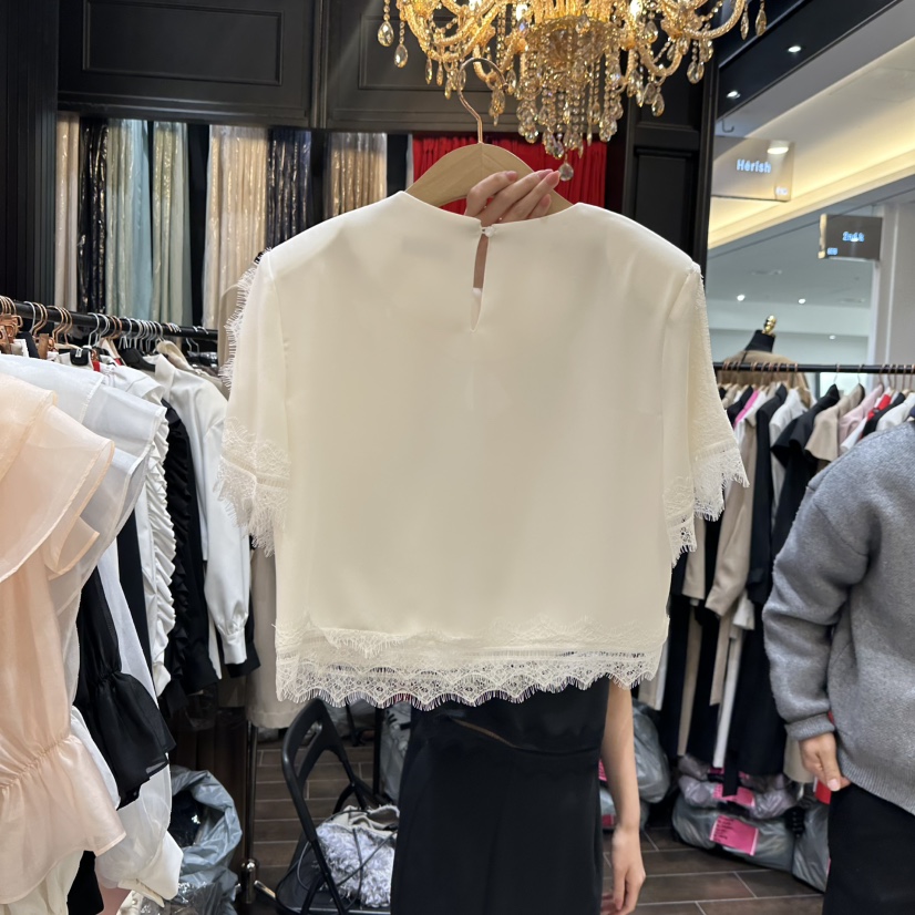 HERISH-HAUTE韓國東大門代購女士新品時尚人氣襯衫蕾絲衫HERISH-HAUTE襯衫/蕾絲衫