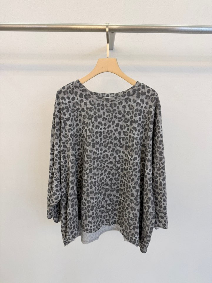 FORM韓國直郵實拍女士新品熱賣休閑時尚職業26春夏T恤豹紋圓領FORMT恤