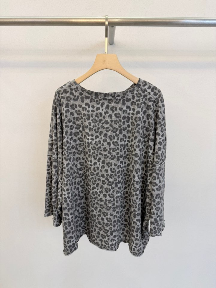 FORM韓國直郵實拍女士新品熱賣休閑時尚職業26春夏T恤豹紋圓領FORMT恤圖色1