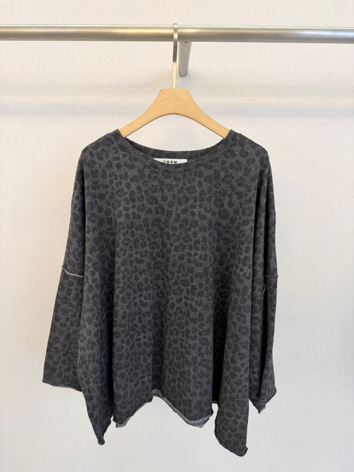 FORM韓國直郵實拍女士新品熱賣休閑時尚職業26春夏T恤豹紋圓領FORMT恤圖色2