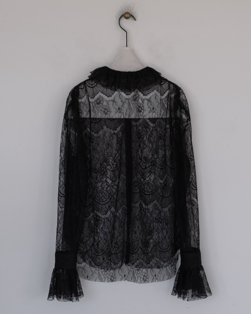 HONG-P韓國東大門直郵女裝新品休閑職業襯衫蕾絲衫蕾絲花HONG-P襯衫/蕾絲衫