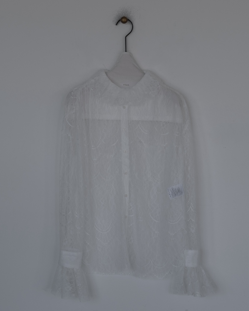 HONG-P韓國東大門直郵女裝新品休閑職業襯衫蕾絲衫蕾絲花HONG-P襯衫/蕾絲衫圖色1