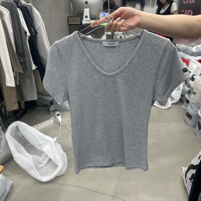 JUDYQUE韓國直郵實拍女士新款熱賣休閑職業時尚推薦26春夏T恤JUDYQUET恤圖色3