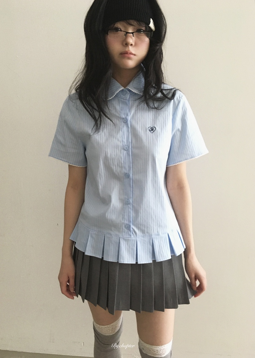 BY CHAPTER韓國代購女裝新品休閑職業時尚人氣襯衫蕾絲衫BY Chapter襯衫/蕾絲衫