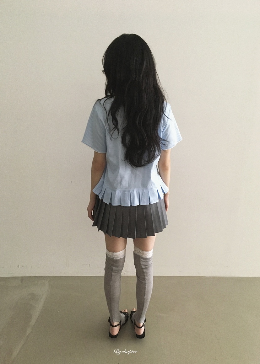 BY CHAPTER韓國代購女裝新品休閑職業時尚人氣襯衫蕾絲衫BY Chapter襯衫/蕾絲衫